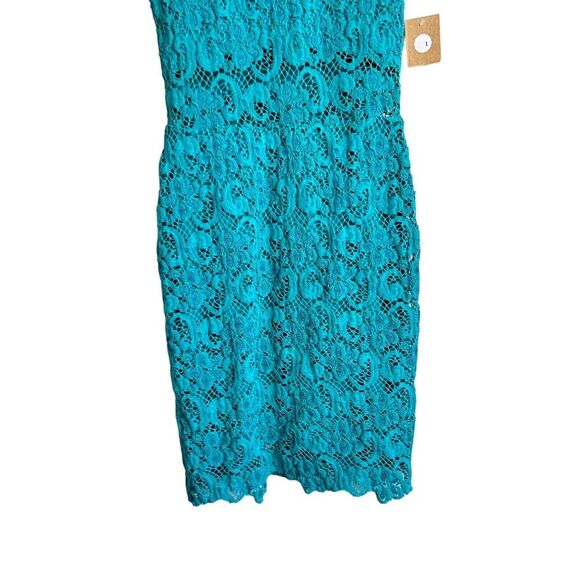 Nightcap Dress Size 1 XS Dixie Lace Cutout Mini Mock Neck Sleeveless Bodycon - Picture 2 of 7